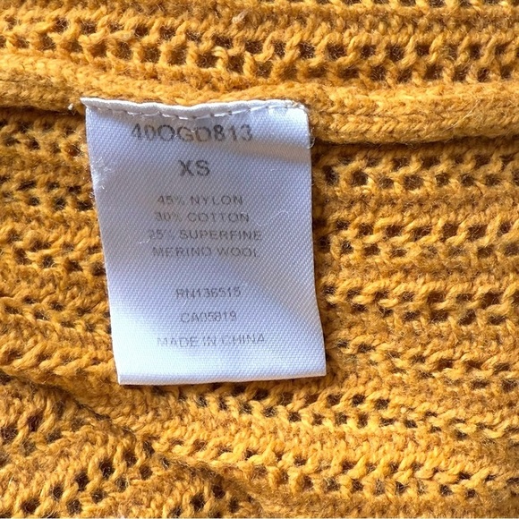 REVOLVE X ONE GREY DAY Merino Wool Geometric Rib Knit Pullover Crew Sweater XS - Picture 9 of 9